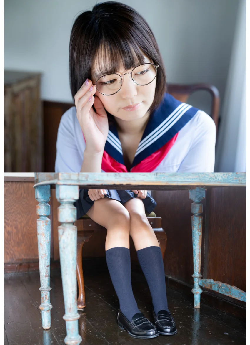 ［ハレム］九条ねぎグラビア「教室、片隅の君。 〜セーラー透けたりしないかな〜」【美麗版33P】 試し読み 5