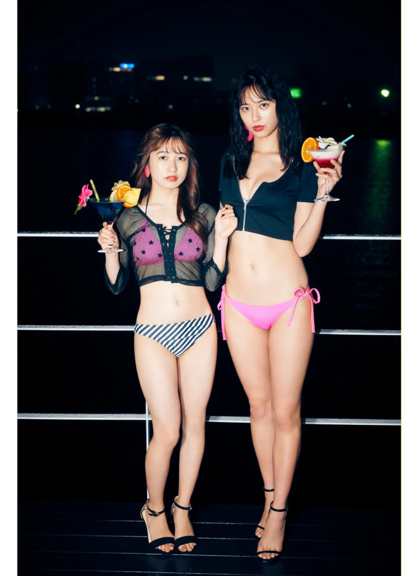早川渚紗＆大槻りこ ミスマガ 2020in80’s/4 ヤンマガデジタル写真集 試し読み 2