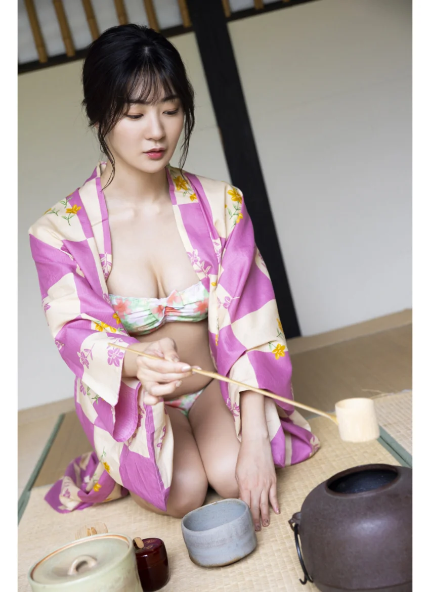 池尻愛梨が水着で茶道 ヤンマガデジタル写真集 試し読み 3