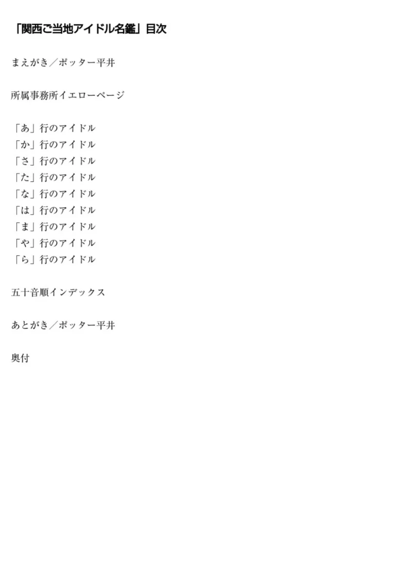 KansaiWalker PRESENTS 関西ご当地アイドル名鑑 試し読み 2