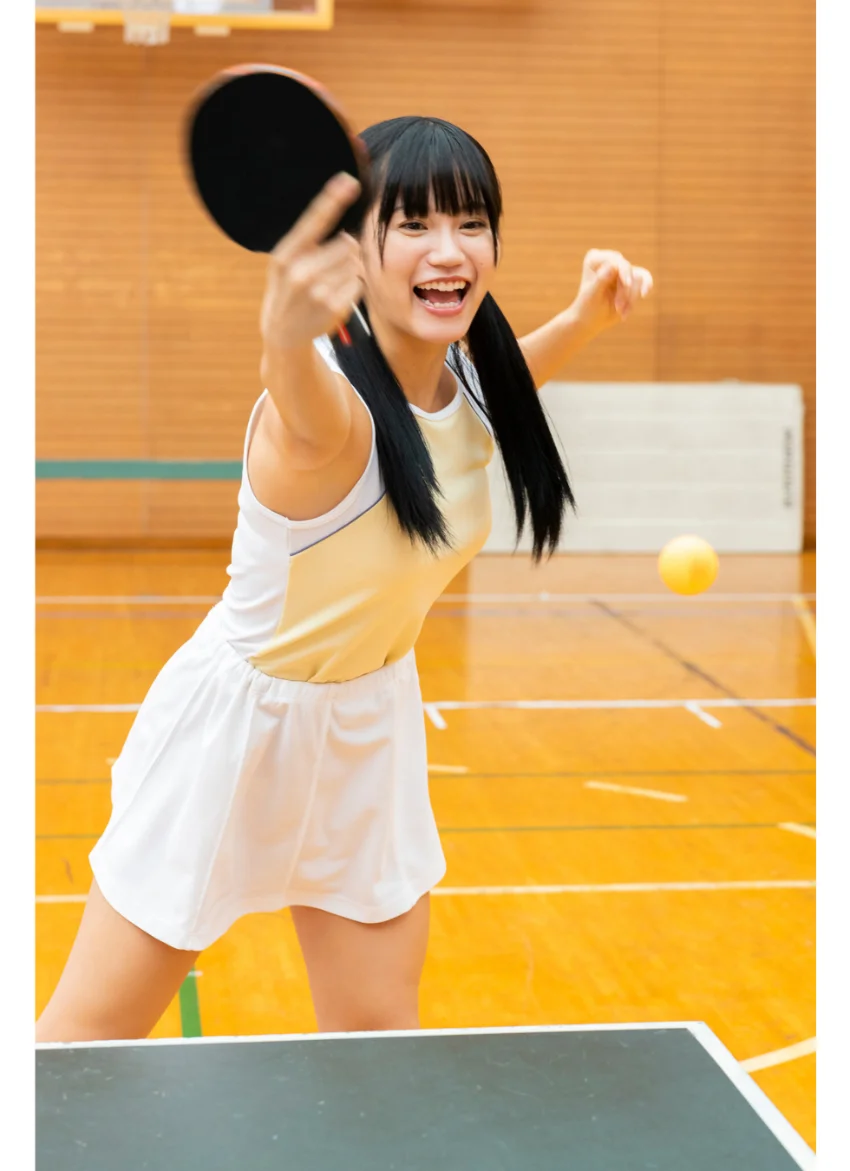 植原ゆきなが水着で卓球 ヤンマガデジタル写真集 試し読み 3