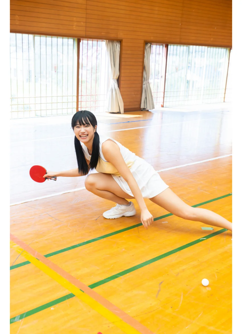 植原ゆきなが水着で卓球 ヤンマガデジタル写真集 試し読み 4