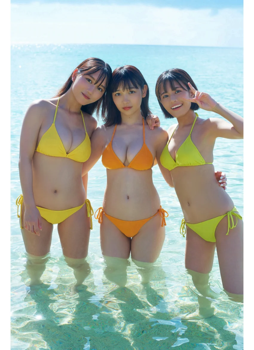 川道さら 夏芽すず 紀内乃秋 「ネクスト三銃士」ヤンマガアザーっす！＜YM2023年36/37号未公開カット＞ ヤンマガデジタル写真集 試し読み 2
