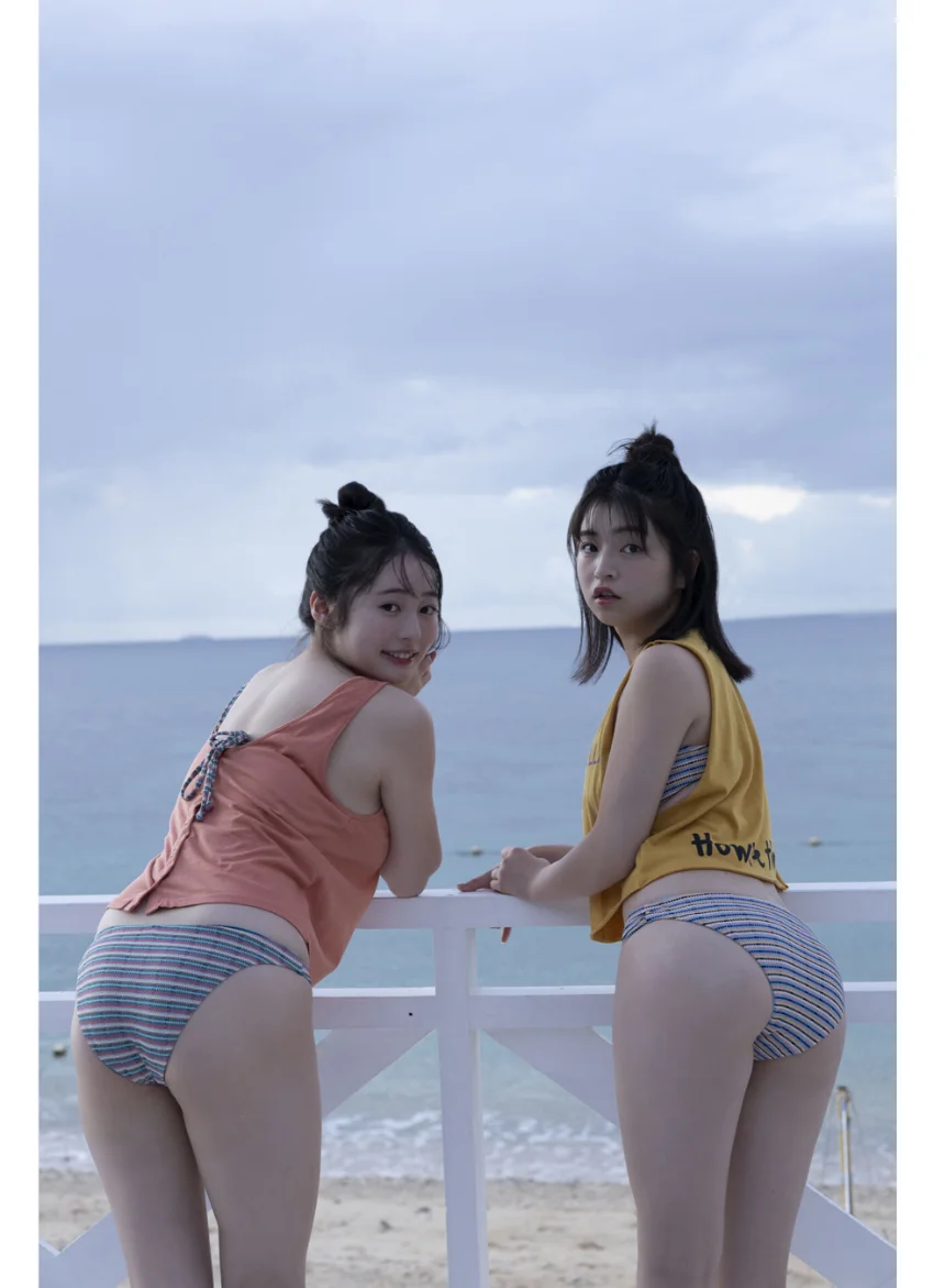 【奇跡のペアグラビア！】佐々木ほのか＆白濱美兎 ヤングガンガンデジタル限定写真集「デュエット」 試し読み 3