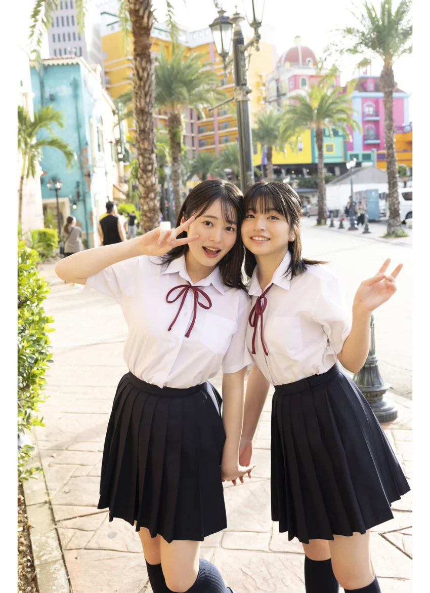 【奇跡のペアグラビア！】佐々木ほのか＆白濱美兎 ヤングガンガンデジタル限定写真集「デュエット」 試し読み 6